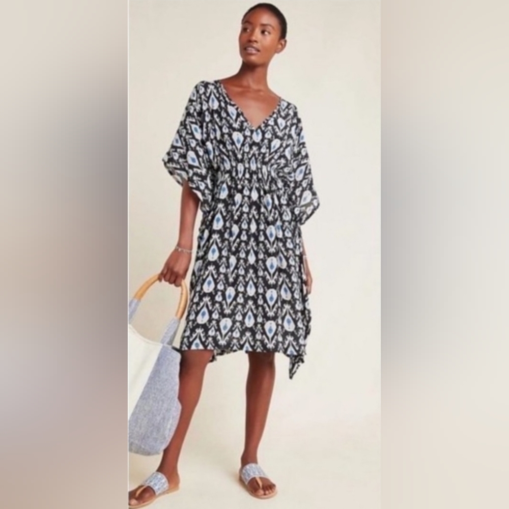 Anthropologie Rujuta Sheth Marie Cinched Kaftan Dress Size O/S NWT